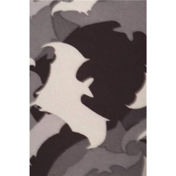 (Plus) Curvy Gray and White Camo Peach Skin Leggings - Picture 4 of 4